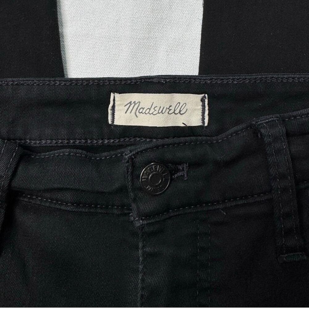 Madewell High Rise Skinny Jeans Black Stretch Denim Ankle Womens Size 32 - Picture 6 of 10